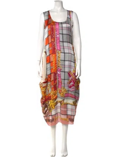 Pre-owned Comme Des Garçons 2019 Long Dress In Gray