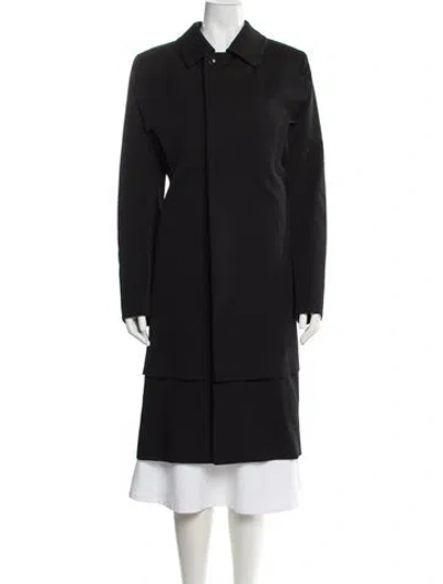 Pre-owned Comme Des Garçons 2019 Wool Trench Coat In Black