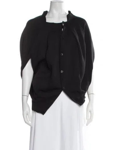 Pre-owned Comme Des Garçons 2020 Open Front Sweater In Black