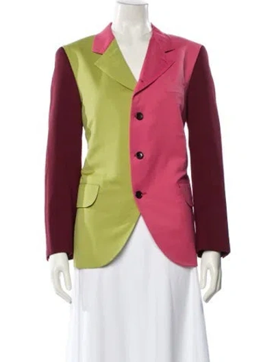Pre-owned Comme Des Garçons 2020 Wool Blazer In Multi