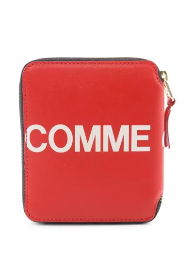 Pre-owned Comme Des Garçons 2020s Huge Logo Wallet In Red