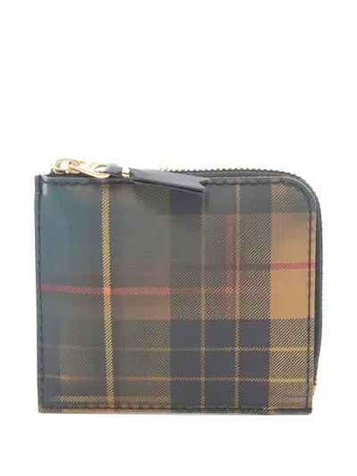 Pre-owned Comme Des Garçons 2020s Tartan-check Wallet In Green