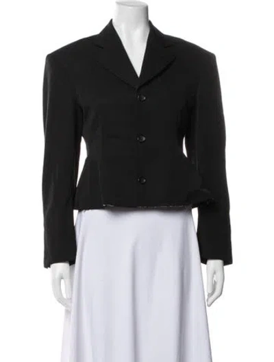 Pre-owned Comme Des Garçons 2022 'black Rose' Blazer