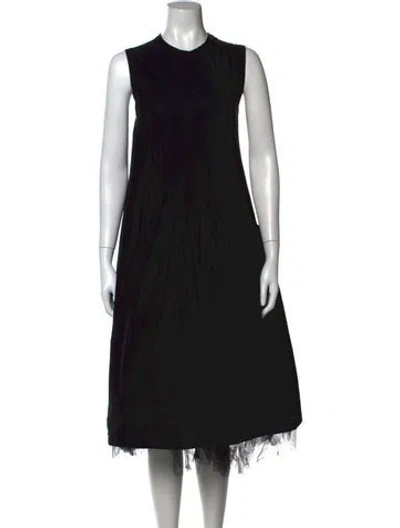 Pre-owned Comme Des Garçons 2022 Midi Length Dress In Black
