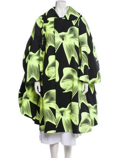 Pre-owned Comme Des Garçons 2022 Printed Coat In Black