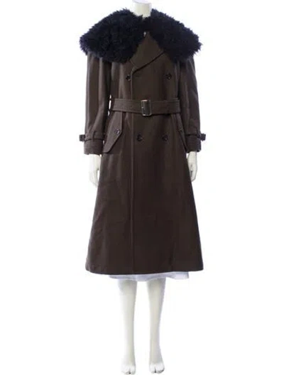 Pre-owned Comme Des Garçons 2023 Wool Coat W/ Tags In Green
