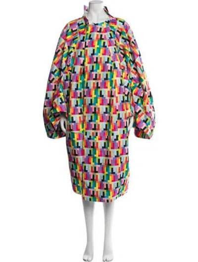 Pre-owned Comme Des Garçons 2024 Patterned Coat In Multicolor