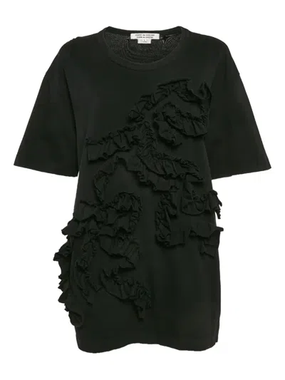 Pre-owned Comme Des Garçons 2024 Ruffle-embellished T-shirt