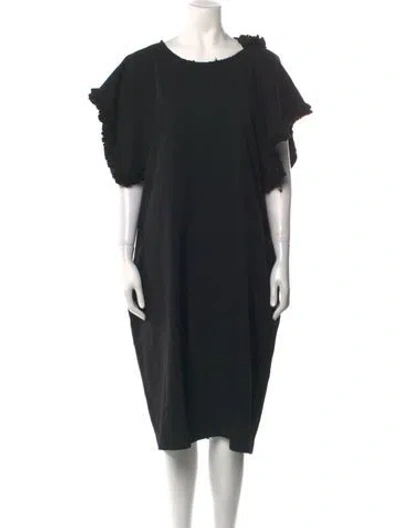 Pre-owned Comme Des Garçons 2025 Midi Length Dress In Black