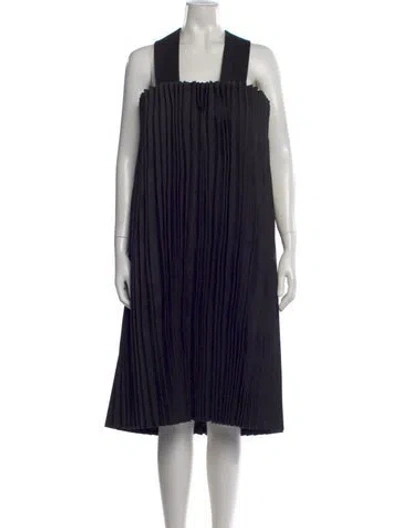 Pre-owned Comme Des Garçons 2025 Midi Length Dress In Black