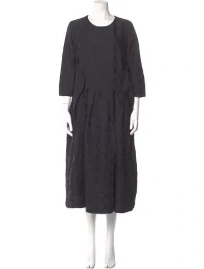 Pre-owned Comme Des Garçons 2025 Midi Length Dress W/ Tags In Black