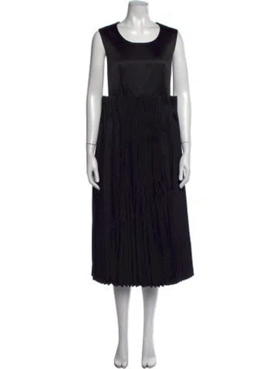 Pre-owned Comme Des Garçons 2025 Midi Length Dress W/ Tags In Black