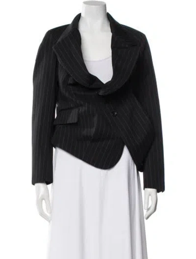 Pre-owned Comme Des Garçons 2025 Wool Evening Jacket W/ Tags In Blue