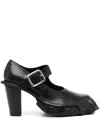 Comme Des Garçons Black Draped Kids Love Gaite Edition Heels In Schwarz