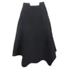 Comme Des Garçons A-line Midi Skirt In Black Polyester In Black