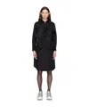 Comme Des Garçons A Medium-length Dress With A Lotus Leaf Edge In Black