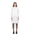 Comme Des Garçons A Medium-length Dress With A Lotus Leaf Edge In White