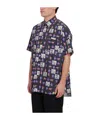 Comme Des Garçons Short-sleeved Shirt With Andy Warhol Print In Black