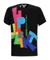 Comme Des Garçons Graphic Print Crew Neck Short Sleeve T-shirt In Multi
