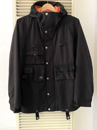 Pre-owned Comme Des Garçons Ad2004 Comme X Porter Collab Cargo/utility Jacket Size S In Blue