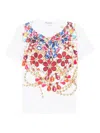 Comme Des Garçons All-over Graphic Print T-shirt In Multi