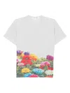 Comme Des Garçons All-over Print T-shirt In White