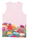 Comme Des Garçons All-over Print Tank In Multi