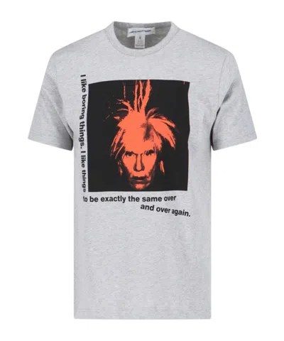 Comme Des Garçons Andy Warhol Cotton T-shirt In White