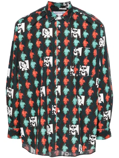 Comme Des Garçons Comme Des Garcons Shirt 'andy Warhol' Shirt In Multicolor