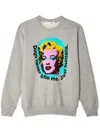 Comme Des Garçons Marilyn Monroe Printed Sweatshirt In Gray