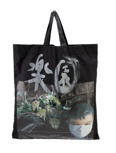 Pre-owned Comme Des Garçons Araki Nobuyoshi Coach Tote W/tags In Black