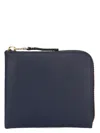 Comme Des Garçons Arecalf Wallet In Blue
