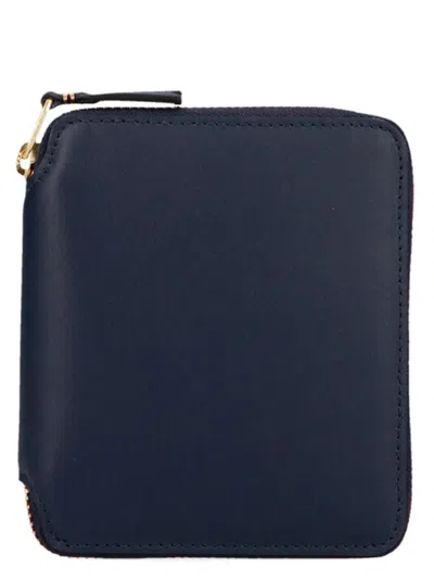 Comme Des Garçons Arecalf Wallet In Blue
