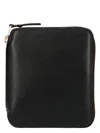 Comme Des Garçons Calfskin Compact Wallet Gold-tone Hardware