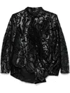 Comme Des Garçons Asymmetric Blazer In Black