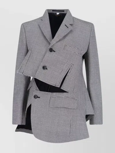 COMME DES GARÇONS ASYMMETRIC BLAZER WITH NOTCHED LAPEL DESIGN