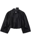 Comme Des Garçons Asymmetric Crop Top In Black