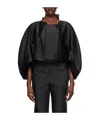 Comme Des Garçons Asymmetric Crop Top In Black