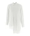 Comme Des Garçons Cotton Broadcloth Button-up Shirt In White