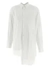 Comme Des Garçons Cotton Broadcloth Button-up Shirt In White
