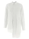Comme Des Garçons Asymmetric Hem Shirt In White