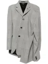 Comme Des Garçons Asymmetric Hem Suit In White