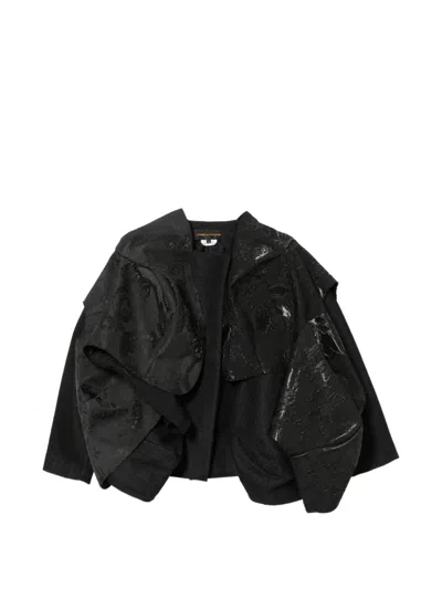 Comme Des Garçons Asymmetrische Jacke In Black