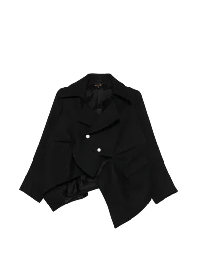 Comme Des Garçons Asymmetric Jacket In Black