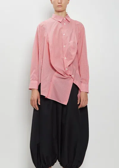 Comme Des Garçons Asymmetric Lightweight Shirt In Neutral