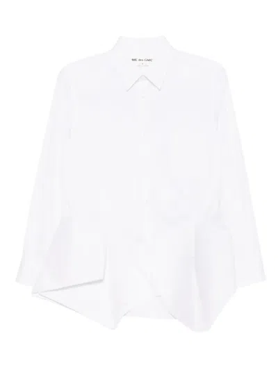 Comme Des Garçons Asymmetric Long-sleeves Shirt In White