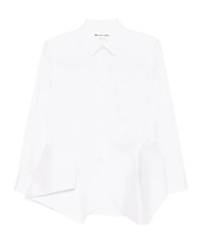 Comme Des Garçons Asymmetric Long-sleeves Shirt In White
