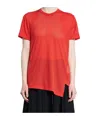 Comme Des Garçons Asymmetric Mesh T-shirt