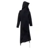 Comme Des Garçons Rare Comme Des Garcons 1980's Vintage Black Asymmetric Neckline Hooded Dress In Black