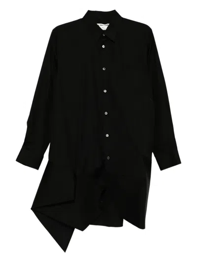 Comme Des Garçons Asymmetric Shirt In Black